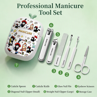 Ensemble de coupe-ongles en acier inoxydable et acier au carbone, directement de l'usine, comprenant des coupe-ongles, des pinces à cuticules, un cure-oreille et des outils de manucure