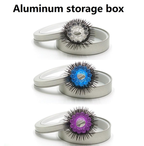 Occhio di pecora presa giocattolo del sesso capelli in Silicone blocco dello sperma anello del sesso pene anello doppio strato Anti-tiro maschio per adulti prodotti - Product Image 4