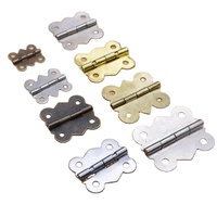 Offre Spéciale perle trésor vin rouge boîte de maquillage charnière boîtes à bijoux Mini charnières papillon dissimulées