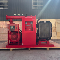 Ensemble de pompes incendie en acier inoxydable personnalisable pour bâtiments commerciaux, pompe centrifuge électrique pour eau incendie