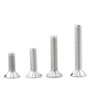 100 piezas/bolsa Tornillos de máquina avellanados planos ranurados de acero inoxidable 304, métricos M2 a estándar GB68 - Product Image 4