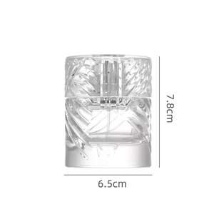 Factory Spot Luxury 100mL Botella de perfume avanzada Textura transparente Raya cuadrada con sello de rociador de bomba - Product Image 6