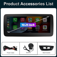 Lecteur multimédia vidéo USB pour voiture Mercedes-Benz Classe B 2015-2019 avec système NTG 5.0, écran QLED monté sur tableau de bord, GPS, AM/FM, DSP