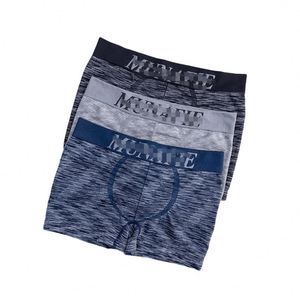 Calzoncillos bóxer de seda helada para hombre, cómodos, de tiro medio, pantalones cortos tipo bóxer - Product Image 1