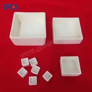 High alumina ceramic sagger square ceramic crucible for melting glass