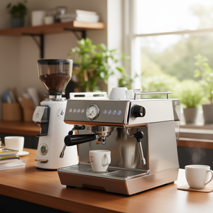 เครื่องชงกาแฟเอสเพรสโซ่ FHWOOO หัวเดียว สแตนเลสสตีล อัตโนมัติ - Product Image 3