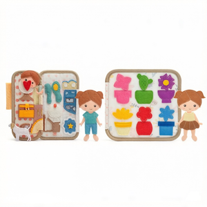 <span class=keywords><strong>Libro</strong></span> de Actividades Montessori de Fieltro para Niños de 5 <span class=keywords><strong>a</strong></span> 7 <span class=keywords><strong>A</strong></span>ños, <span class=keywords><strong>Libro</strong></span> Educativo Silencioso, Juguetes de Aprendizaje Temprano, Logotipo Personalizado, Colorido - Product Image 4