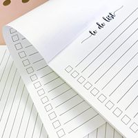 Bloc-notes personnalisé pour faire la liste déchirer, bloc-notes de planification, liste de contrôle de planificateur sauvage gouverné