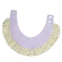 Collier-bavoir en coton doux à motif floral avec nœud à volants et boutons-pression réglables pour petits chiens et chatons – Vêtements pour animaux de compagnie en gros