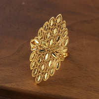 Bagues à motifs ajourés plaquées or superposées, élégantes et tendance, cadeaux pour femmes, pour le quotidien, les mariages et les fêtes
