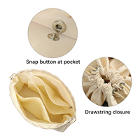 Sac de rangement multifonctionnel imperméable avec fermeture à cordon, poche latérale, grande capacité, organisateur de rangement avec doublure zippée