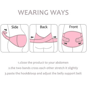 L XL XXL Logotipo personalizado Algodón transpirable Soporte de maternidad Cinturón de cintura Protección Abdominal Embarazo Cinturón de vientre - Product Image 5