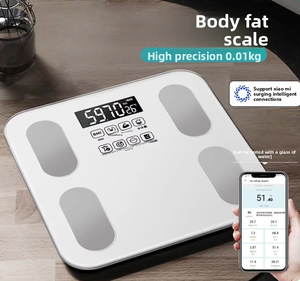 Bilancia Digitale Intelligente di Alta Precisione con Sensore per Grasso Corporeo, Vetro Temperato, Ricaricabile, per Bagno, Dormitorio e Uso Domestico - Product Image 1
