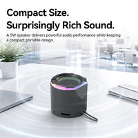 Haut-parleur AI portable avec micro intégré, charge rapide pour chambre et bureau, audio BLE V5.1, étanche IPX6, fixation magnétique, assistant vocal