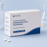 Boîte d'emballage en carton médical pour médicaments, boîte de carton pharmaceutique personnalisée pour le stockage en pharmacie, emballage écologique réutilisable