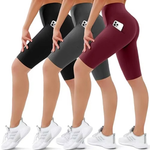 Pantaloni da Yoga dimagranti modellanti per il corpo da donna pantaloncini a cinque punti <span class=keywords><strong>effetto</strong></span> Lifting pantaloni estivi da squalo <span class=keywords><strong>Leggings</strong></span> controllo pancia-vita - Product Image 1
