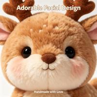 Peluche Élan Personnalisée, Poupée Élan Animal de la Ferme, Cadeau Souvenir, Vente en Gros