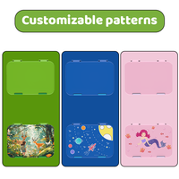 Boîte à lunch rectangulaire pour enfants Oumeng avec compartiments, sans BPA, en silicone écologique, boîte à bento et à collations avec séparateurs