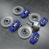 Neues Großes Bremsenkit 6-Kolben-Bremssättel-Set Karbon-Keramik-Bremsscheiben Hochleistung für WRX STI Isuzu D-Max BMW F30 E46 E90 E92 VW Golf