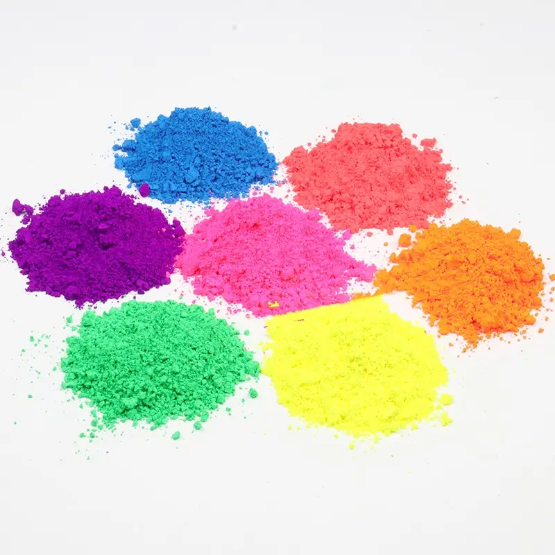 蛍光粉末蛍光体インクおよび塗料に使用される蛍光ネオン顔料エポキシ樹脂顔料ネオン粉末