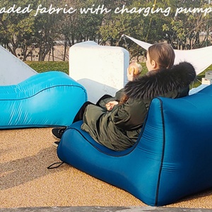 Outdoor <b>Inflatable</b> Recliner Portable <b>Inflatable</b> <b>Sofa</b> With Charging Beach Backyard Camping Gear Customizable - Product Image 4