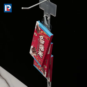 Transparent Plastic Hanging Display <b>Clip</b> for Supermarket Merchandising Convenient Storage Solution - Product Image 1