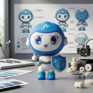 Custom Mascot PVC <strong>Robot</strong> Action Figure OEM ODM Collectible Figurine Corporate Gift Display Model - Product Image 3