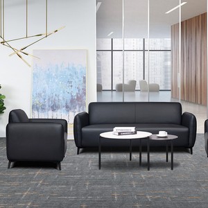 Cho Tùy Chỉnh Chế Biến Da Văn Phòng Sofa Thiết Lập Với Bàn Cà Phê Bàn Tiếp Tân Chờ Đợi Sofa Cho Văn Phòng - Product Image 2