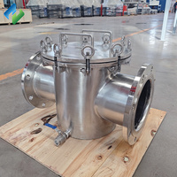 Séparateur magnétique de pipeline en acier inoxydable pour l'élimination du fer des liquides, des boues et des pâtes