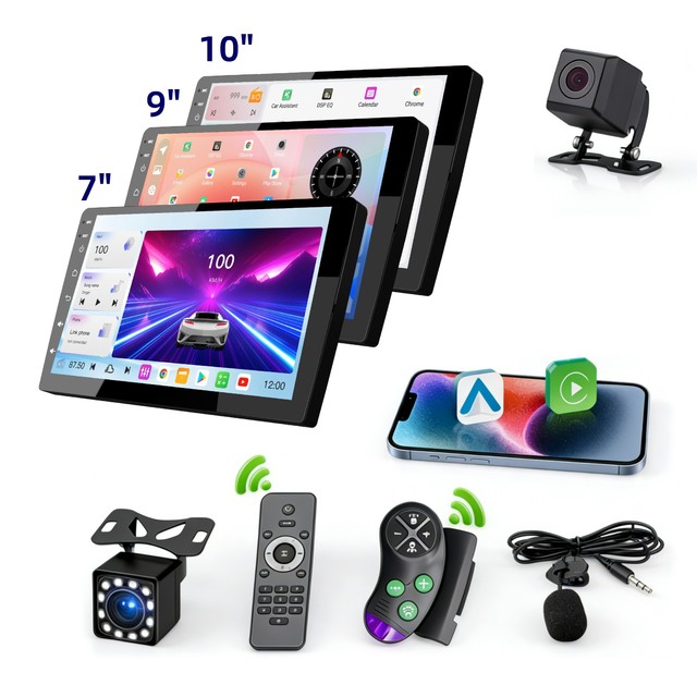 Premium Version OEM Android 14 Car Stereo 9'' DSP Wireless CarPlay 128GB Android Auto Octa Core Universal Multimedia Head Unit
