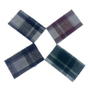 Nhà Cung cấp vải dệt Jacquard Bàn Chải Kẻ Sọc Twill Tweed LEN/Polyester Vải cho quần áo 3508 - Product Image 3