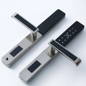 Wenxun Smart Door <b>Lock</b> Black Stainless Steel Card Swipe Combination <b>Lock</b> For Hotel Apartment Wooden Door - Product Image 5