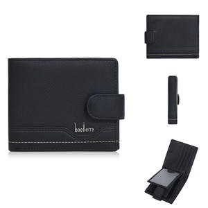 Carteras de Cuero Vacuno Genuino para Hombre, Venta al por Mayor, Estilo Delgado, con Ranuras para Tarjetas de Crédito, Cartera de Bolsillo Personalizada con Ventana para Identificación - Product Image 2