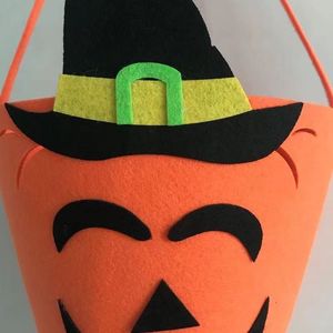 Bolsa de Regalo de Dulces de Halloween para Niños, Decoración para Fiestas, Bolsa de Tela No Tejida con Diseño de Calabaza - Product Image 5