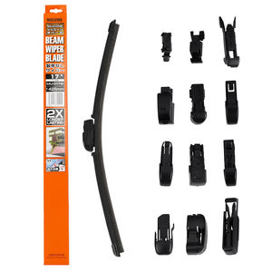 Piezas de repuesto para automóvil MASUMA, escobilla de limpiaparabrisas de silicona sin marco, de <span class=keywords><strong>17</strong></span> pulgadas, para Nissan, 1 unidad, 1 unidad - Product Image 1