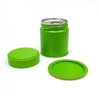 Boîte hermétique ronde en métal série 60 73 pour thé matcha et café