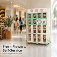 Distributeur automatique de fleurs à écran tactile ZHILAI, directement de l'usine, avec système de refroidissement pour la vente au détail 24h/24 et 7j/7