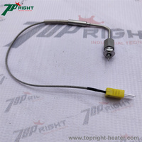 Capteurs de température à thermocouple de type K EGT pour sonde de température des gaz d'échappement avec filetages NPT de 1/8 pouce et connexion à pointe exposée