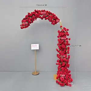 Beda Rose Romantic 7 Stand Wedding Backdrop Garden Decoration Flower Arrangement Flower Arch