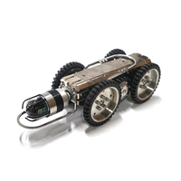 360 °    Rotation 220 °   Robot d'inspection d'égouts avec caméra orientable et mesure laser pour l'inspection de canalisations de 120 à 800 mm