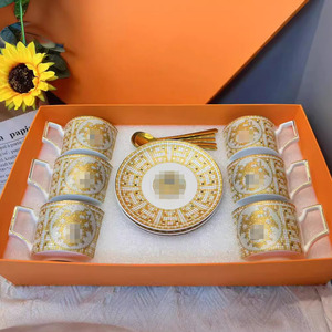 Vendita all'ingrosso della fabbrica di lusso di lusso di lusso pomeriggio Set da tè tazza di <span class=keywords><strong>caffè</strong></span> <span class=keywords><strong>e</strong></span> piattino - Product Image 1