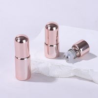 Bouteille de boule d'or rose galvanoplastie Bouteille de boule d'or rose galvanoplastie UV 1ml 2ml 3ml 5ml Bouteille d'huile essentielle de parfum