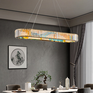 Lámpara Colgante LED E26 con Acabado Dorado, Cristal, 3500K Blanco Cálido, Altura Ajustable, Regulable, 5 Años de Garantía, para Sala de Estar - Product Image 6