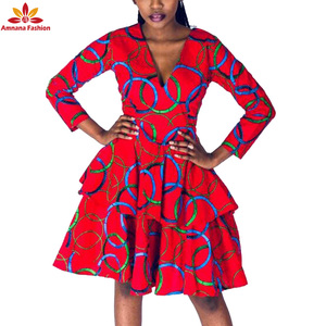 Robe traditionnelle <span class=keywords><strong>africaine</strong></span> pour femme, en tissu imprimé ciré, grande taille, prix en gros, Offre Spéciale - Product Image 4