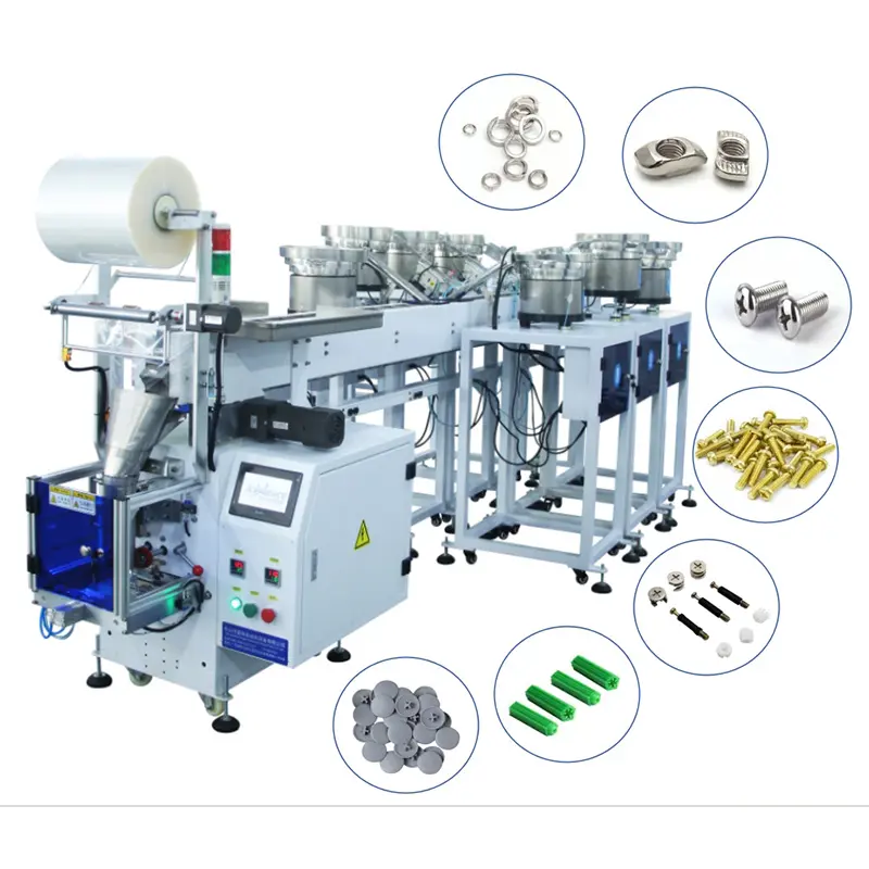 Vertical Pins Nuts Weighing Checker Packing Machine Over Wrapping Packing Machine