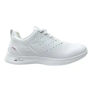 Zapatillas de Fitness para Caminar Karosso B106 Blancas con Lengüeta, Entresuela y Cuello Acolchados, Suela de EVA, Suela Exterior de Goma, Forro de Malla, Unisex Adulto - Product Image 1