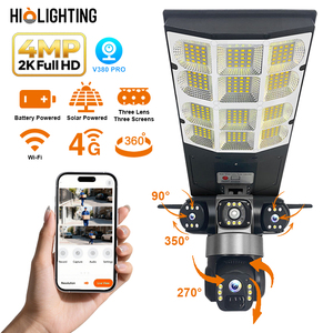 Lámpara Solar de Calle de 900w con Doble Lente y 3 Píxeles de Seguimiento, con CCTV de 6 Millones de Píxeles, Luz Solar con Cámara - Product Image 3