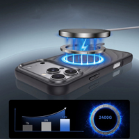 Étui de téléphone portable magnétique antichoc mat à motif spiralé pour iPhone 18 17 16 15 Pro Max