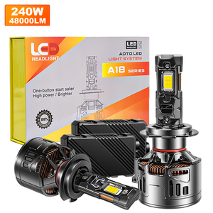A18 de alta potencia 240W 48000LM luz LED para coche H7 H4 faros LED con bombilla de conductor <span class=keywords><strong>precio</strong></span> de fábrica al por mayor IATF16949 certificado - Product Image 1