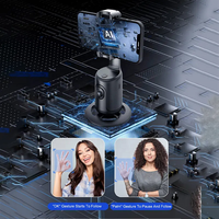 2025 nouveaux cadeaux chauds 360 Rotation AI suivi automatique suivi du visage objet stabilisateur de cardan bureau Selfie bâton pour Tiktok